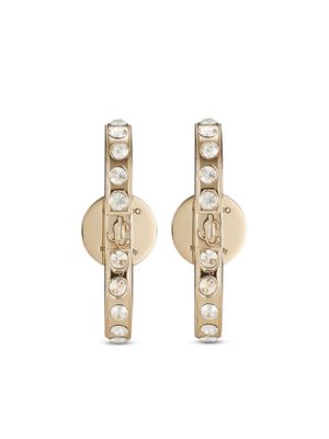 Jimmy Choo crystal-embellishment cuff earrings - Gold