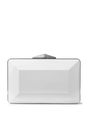 Jimmy Choo Diamond Box clutch bag - White