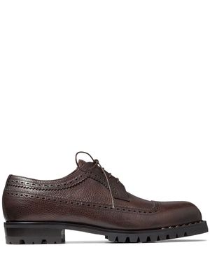 Jimmy Choo Diamond leather Derby shoes - Brown