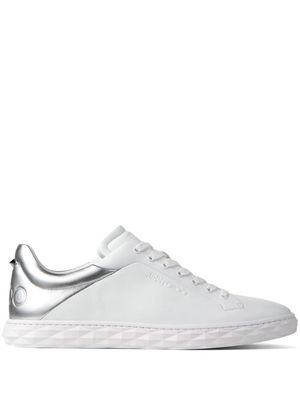 Jimmy Choo Diamond Light/M II leather sneakers - White