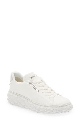 Jimmy Choo Diamond Light Maxi Sneaker in V White