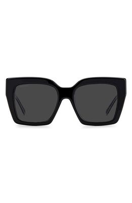 Jimmy Choo Elenigs 53mm Square Sunglasses in Black /Grey1