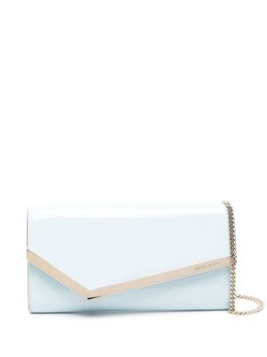 Jimmy Choo Emmie leather clutch bag - Blue