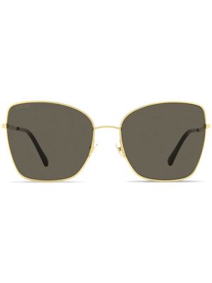 Jimmy Choo Eyewear Alexis Butterfly oversized-frame sunglasses - Brown
