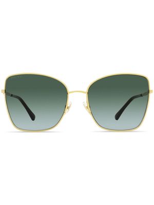 Jimmy Choo Eyewear Alexis Butterfly oversized-frame sunglasses - Grey