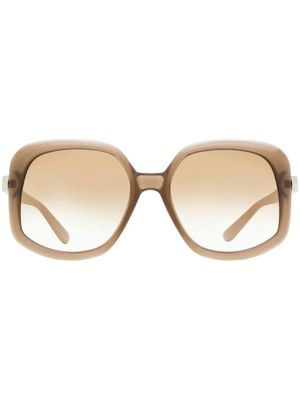 Jimmy Choo Eyewear Ama square-frame sunglasses - Neutrals