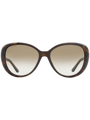 Jimmy Choo Eyewear Amira oval-frame sunglasses - Brown