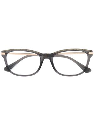 Jimmy Choo Eyewear angular glasses - Black