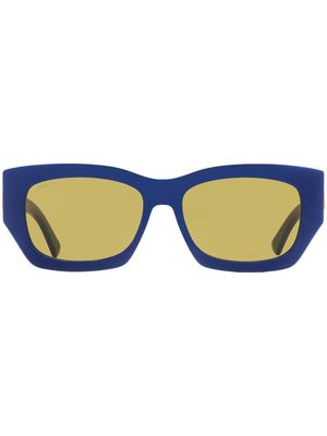 Jimmy Choo Eyewear Cami rectangular-frame sunglasses3 - Blue