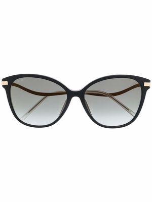 Jimmy Choo Eyewear cat-eye frame sunglasses - Gold