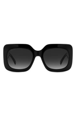 Jimmy Choo Gayas 54mm Gradient Square Sunglasses in Black/Grey Shaded