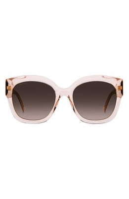 Jimmy Choo Leelas 55mm Gradient Square Sunglasses in Rose/Brown Gradient