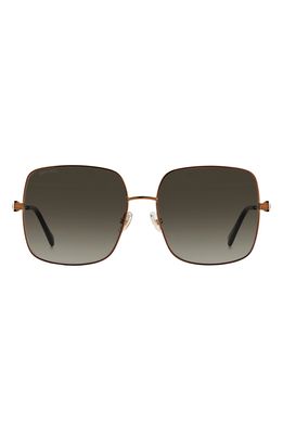 Jimmy Choo Lilis 58mm Square Sunglasses in Bronze /Brown Gradient