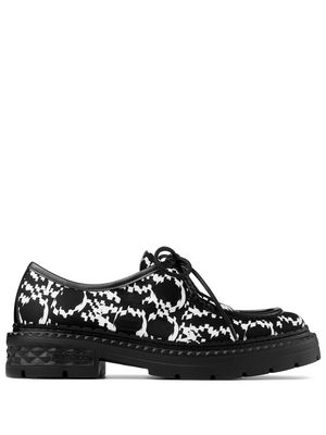 Jimmy Choo Marlow graphic-print loafers - Black
