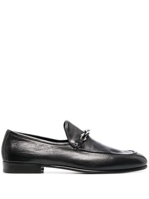 Jimmy Choo Marti Reverse leather loafers - Black