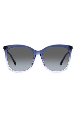 Jimmy Choo Nereags 57mm Gradient Square Sunglasses in Blue Lilac/Grey Shaded Blue