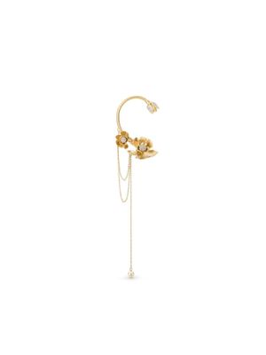Jimmy Choo Petal crystal-embellished earcuff - Gold