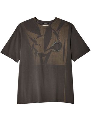 JiyongKim bleached effect cotton t-shirt - Grey