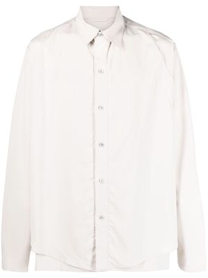JiyongKim double-layer long-sleeved shirt - Neutrals