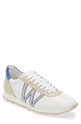 JM WESTON On My Way Sneaker in White/Beige/Blue 