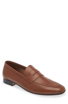 JM WESTON Woogie Apron Toe Loafer in Tan