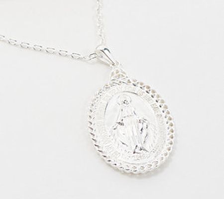 JMH Jewellery Sterling Silver Miraculous Medal Pendant