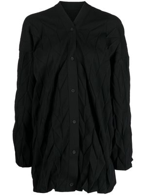 JNBY arrow-knit oversized cardigan - Black