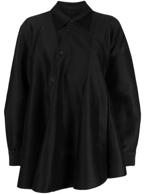 JNBY asymmetric A-line shirt - Black