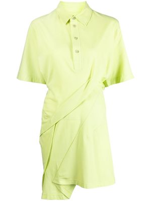 JNBY asymmetric short-sleeve dress - Green