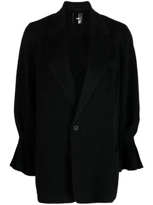 JNBY bell-sleeves wool blazer - Black