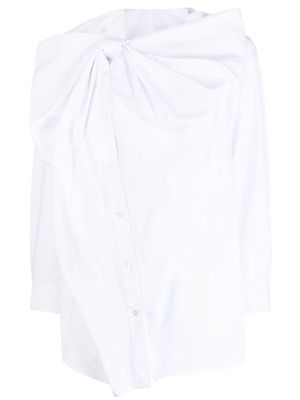 JNBY bow-detail long-sleeve shirt - White