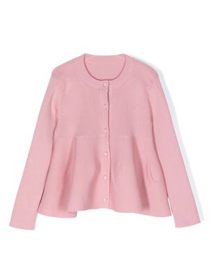 jnby by JNBY A-line ribbed cardigan - Pink