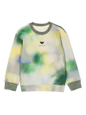 jnby by JNBY abstract-pattern cotton sweatshirt - Green