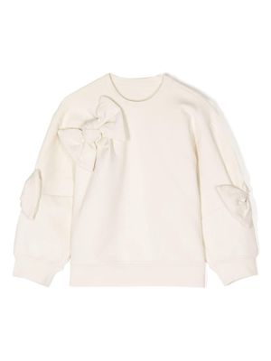 jnby by JNBY Bow-Knot cotton sweatshirt - Neutrals