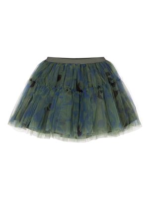 jnby by JNBY camouflage puffy tulle skirt - Green