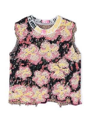 jnby by JNBY floral-jacquard knitted vest - Multicolour