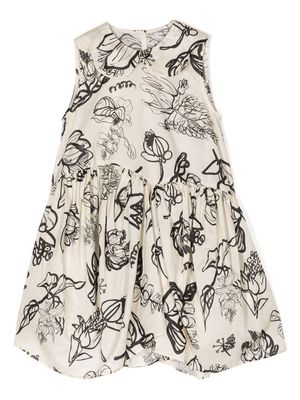jnby by JNBY floral-print sleeveless dress - Brown