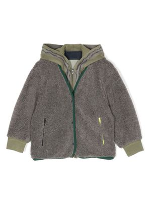jnby by JNBY hooded wool coat - Grey