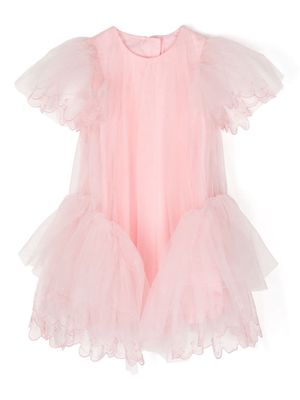 jnby by JNBY lace-trimmed tulle dress - Pink