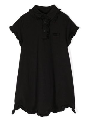 jnby by JNBY polo-collar cotton dress - Black