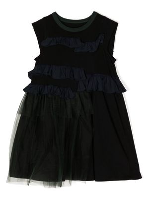 jnby by JNBY ruffle-detailing sleeveless dress - Black