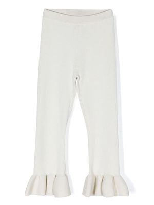jnby by JNBY ruffled knitted trousers - Neutrals