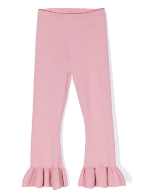 jnby by JNBY ruffled knitted trousers - Pink