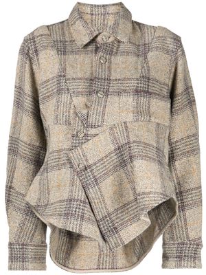 JNBY check-print wool jacket - Multicolour