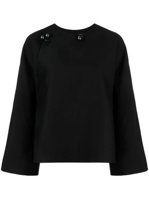 JNBY collarless wrap jacket - Black