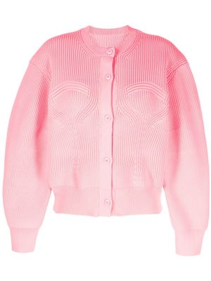 JNBY contoured-rib cardigan - Pink