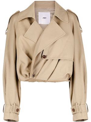 JNBY cropped tailored jacket - Brown