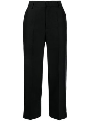 JNBY cropped wool-silk trousers - Black