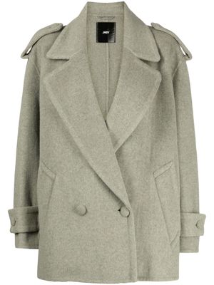 JNBY double-breasted wool-blend coat - Green