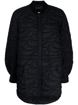 JNBY drawstring-waist quilted jacket - Black